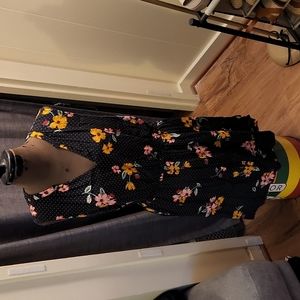 Cute polka dot floral dress